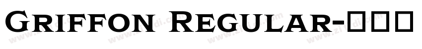 Griffon Regular字体转换